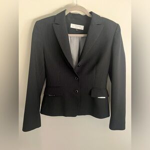 Tahari Women’s Black Pinstripe Skirt Suit | Size 4 | Perfect Condition